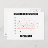 Erläuterung der Standardabweichung Postkarte (Vorne/Hinten)