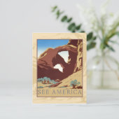 Erlebe Amerika Postkarte (Stehend Vorderseite)