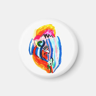 Erlebe den Sommer auf dem Wasser Magnet