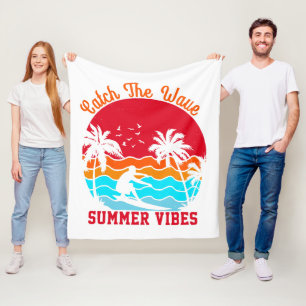 Erlebe die Sommerwelle Vibes Fleecedecke