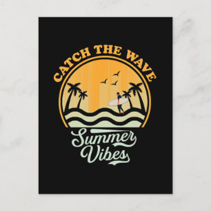 Erlebe die Sommerwelle Vibes Postkarte