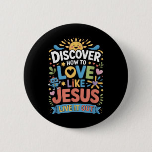 Erlebe es Bible School Christliches Ferienlager Vb Button