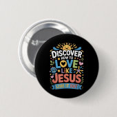 Erlebe es Bible School Christliches Ferienlager Vb Button (Vorne & Hinten)