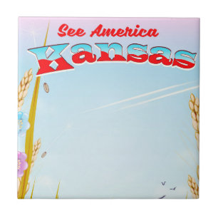 Erleben Sie Amerika! - Kansas Fliese