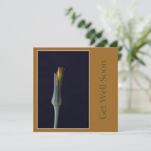 Erleben Sie bald die blühenden goldenen Brauntöne Karte (Stehend Vorderseite)