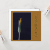 Erleben Sie bald die blühenden goldenen Brauntöne Karte (Vorderseite/Rückseite Beispiel)