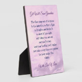 Erleben Sie bald ein Oma Gedicht Design-Geschenk Fotoplatte (Seite)