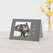 Erleben Sie bald Spaß Großer Dane Hund Schlafen Sp Karte (Gelbe Blume)