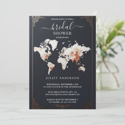 Erleben Sie das Adventure Passport Boarding Pass B Einladung (Stehend Vorderseite)