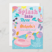 Erleben Sie das Party in einem der drei Pools. Einladung (Vorne/Hinten)