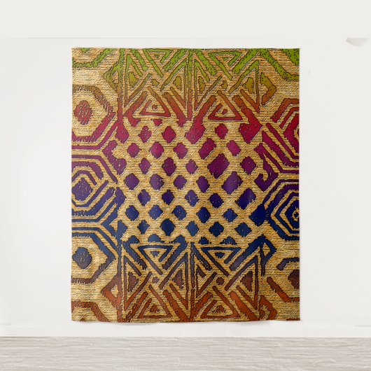 Erleben Sie das reiche afrikanische Erbe mit unser Wandteppich (Vorderseite)