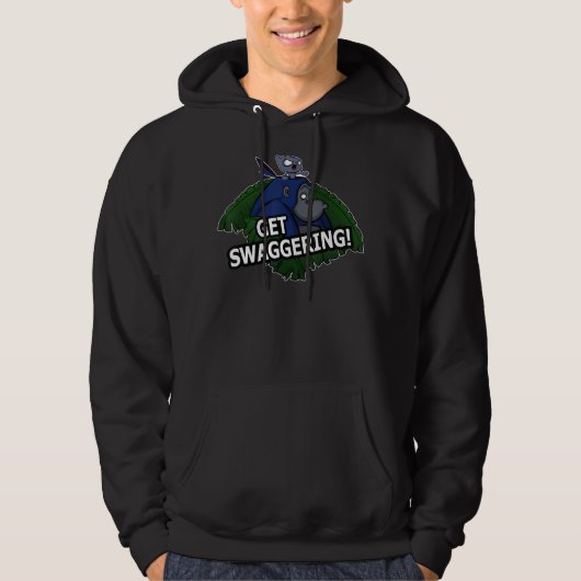 Erleben Sie das schlanke Gorilla- und Katzendesign Hoodie (Vorderseite)