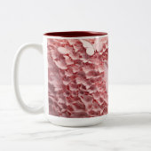 Erleben Sie den Charme der 3D Pastel Pink Butterfl Zweifarbige Tasse (Links)