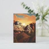 Erleben Sie den Grandeur des Berges Rushmore #9 Postkarte (Stehend Vorderseite)