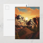 Erleben Sie den Grandeur des Berges Rushmore #9 Postkarte (Vorne/Hinten)