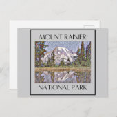 Erleben Sie den Mount Rainier Postkarte (Vorne/Hinten)