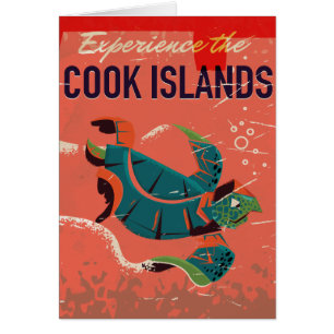 Erleben Sie die Cook Islands Vintage-Reiseplakat