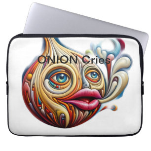 🎨 Erleben Sie die emotionale Reise eines ONION. Laptopschutzhülle
