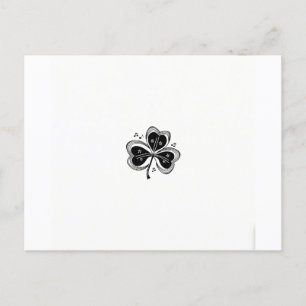 Erleben Sie die Magie des Kleeblatts Serenade Ankündigungspostkarte