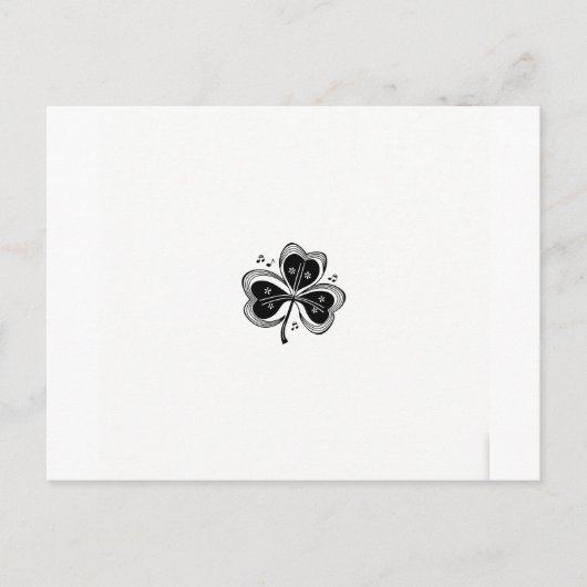 Erleben Sie die Magie des Kleeblatts Serenade Ankündigungspostkarte (Vorderseite)
