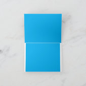 Erleben Sie die Schönheit eines blauen Himmels mit Dankeskarte (Innenseite)