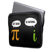 Erleben Sie echte, rationale Mathematik pi Day Gee Laptopschutzhülle (Vorderseite Links)