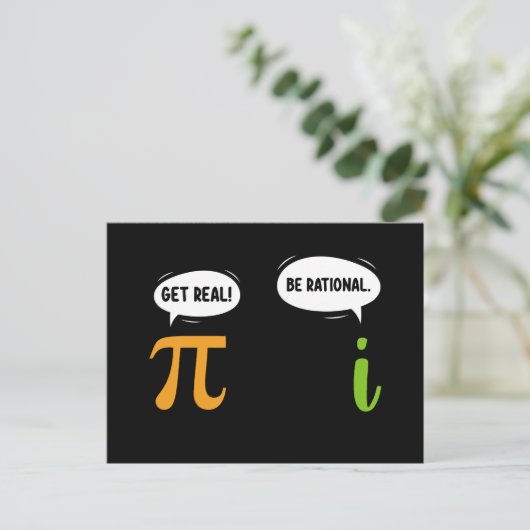 Erleben Sie echte, rationale Mathematik pi Day Gee Postkarte (Stehend Vorderseite)