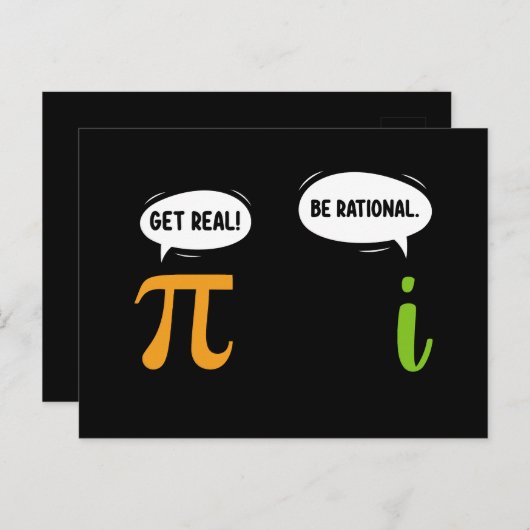 Erleben Sie echte, rationale Mathematik pi Day Gee Postkarte (Vorne/Hinten)
