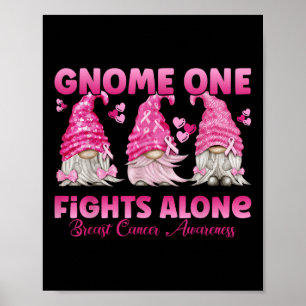 Erleben Sie einen Kampf allein Pink_ Brustkrebs-Be Poster