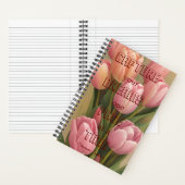 Erleben Sie Ihre Träume Inspirationsrosa Tulip Adu Notizblock (Innen)