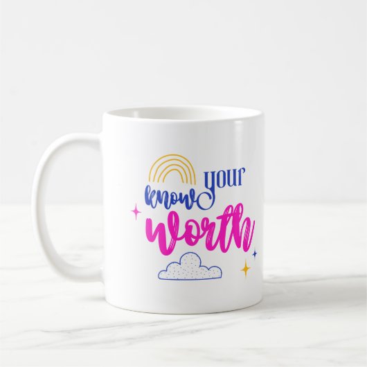 Erleben Sie Ihren Traum glauben Kaffeetasse (Links)