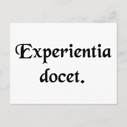 Erleben Sie Lehren. Postkarte (Vorderseite)