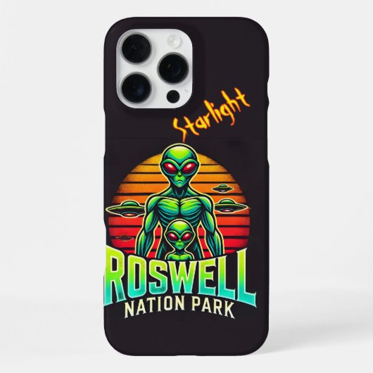 Erleben Sie Roswell's Cosmic Adventure Park! iPhone Hülle (Rückseite)