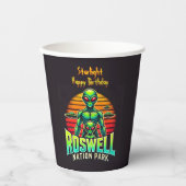 Erleben Sie Roswell's Cosmic Adventure Park! Pappbecher (Vorderseite)