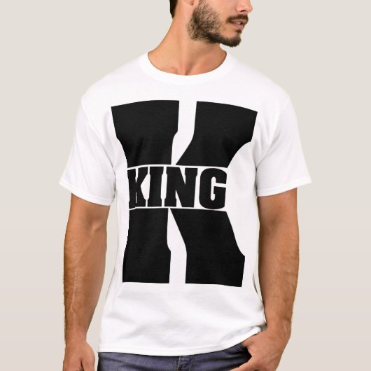 Erleben Sie Royalty in jedem Stich - King White T-Shirt (Vorderseite)