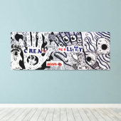 Erleben Sie wieder Realität Leinwanddruck (Insitu (Holzboden))