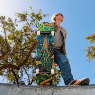 Erleben Sie Wonderland on Wheels: Magic Mushroom Skateboard