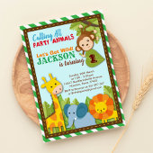 Erleben wir Wild Safari Adventure Geburtstag Einladung