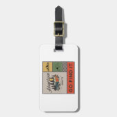 Erlebnis auf Reisen: Go It Retro Camping Reisen Gepäckanhänger (Vorderseite vertikal)