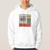 Erlebnis auf Reisen: Go It Retro Camping Reisen Hoodie (Vorderseite)