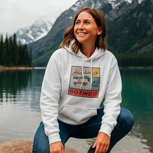 Erlebnis auf Reisen: Go It Retro Camping Reisen Hoodie