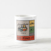 Erlebnis auf Reisen: Go It Retro Camping Reisen Kaffeetasse (Mittel)