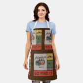 Erlebnis auf Reisen: Go It Retro Camping Reisen Schürze (Getragen)