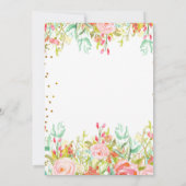 Erlebnis Blumendusche Einladung (Rückseite)