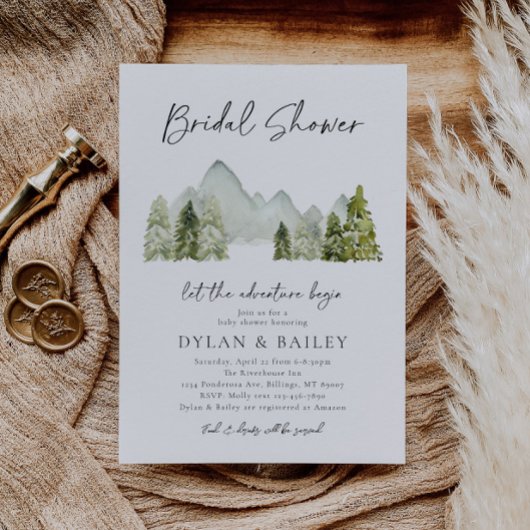 Erlebnis Bridal Dusche Einladung