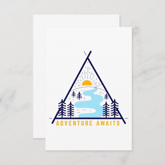 Erlebnis-Camping Dankeskarte (Vorne/Hinten)