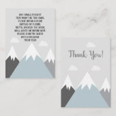 Erlebnis der Mountain Book Request Card Begleitkarte (Vorne/Hinten)