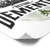 Erlebnis des müden Campings vor Demenz Poster (Ecke)