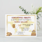 Erlebnis-Erlebnis für Ruhestandsreisen - Party Einladung (Stehend Vorderseite)