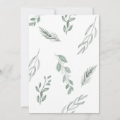 Erlebnis Erlebnis Watercolor Brautparty Einladung (Rückseite)